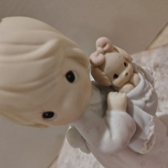 Precious Moments Girl Figurine with Puppy - Picture 2 of 4